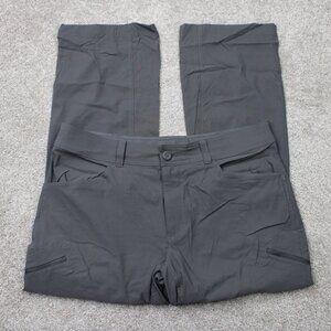 Eddie Bauer Pants Mens 38x30 Gray First Ascent Cargo Pocket Nylon Stretch